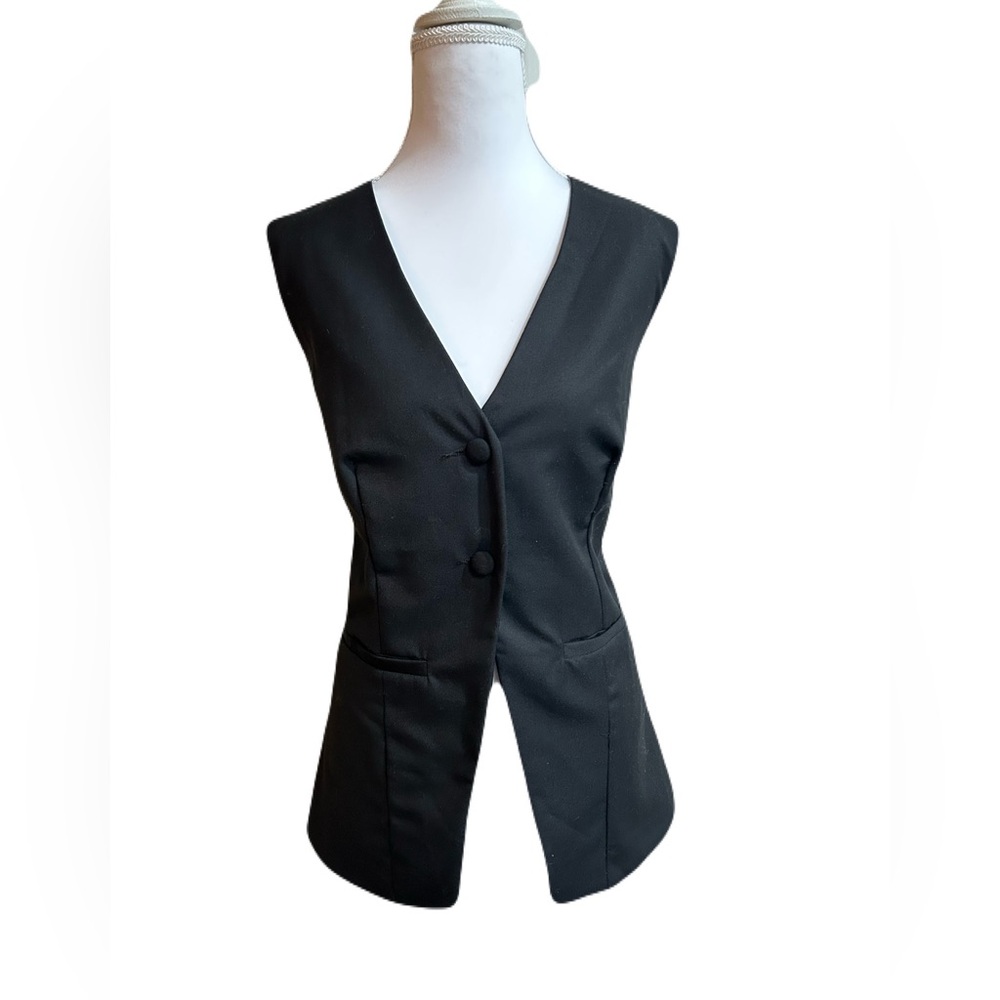 SHEIN Black Sleeveless Vest Large